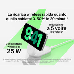 Belkin UltraCharge - Caricabatteria wireless magnetico pieghevole 3in1 con Qi2 da 25W - Bianco