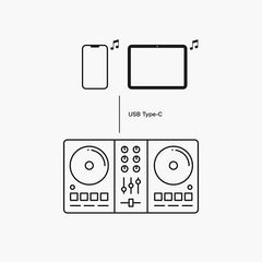 Pioneer DJ DDJ-FLX4 - Console DJ professionale a 2 canali