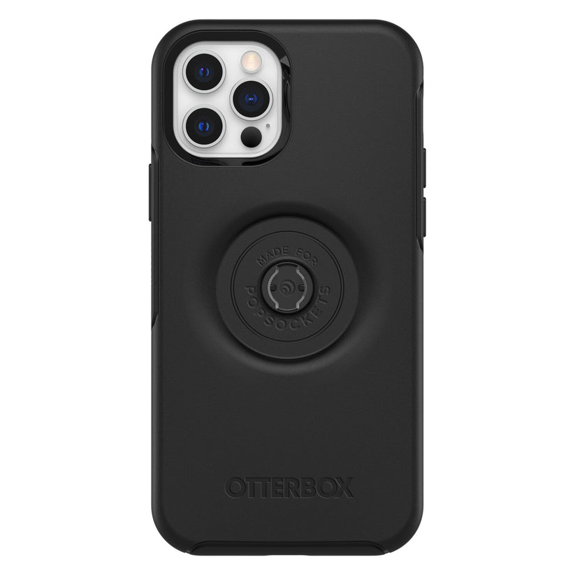 OtterBox Symmetry + PopSockets nero per iPhone 12 e 12 Pro