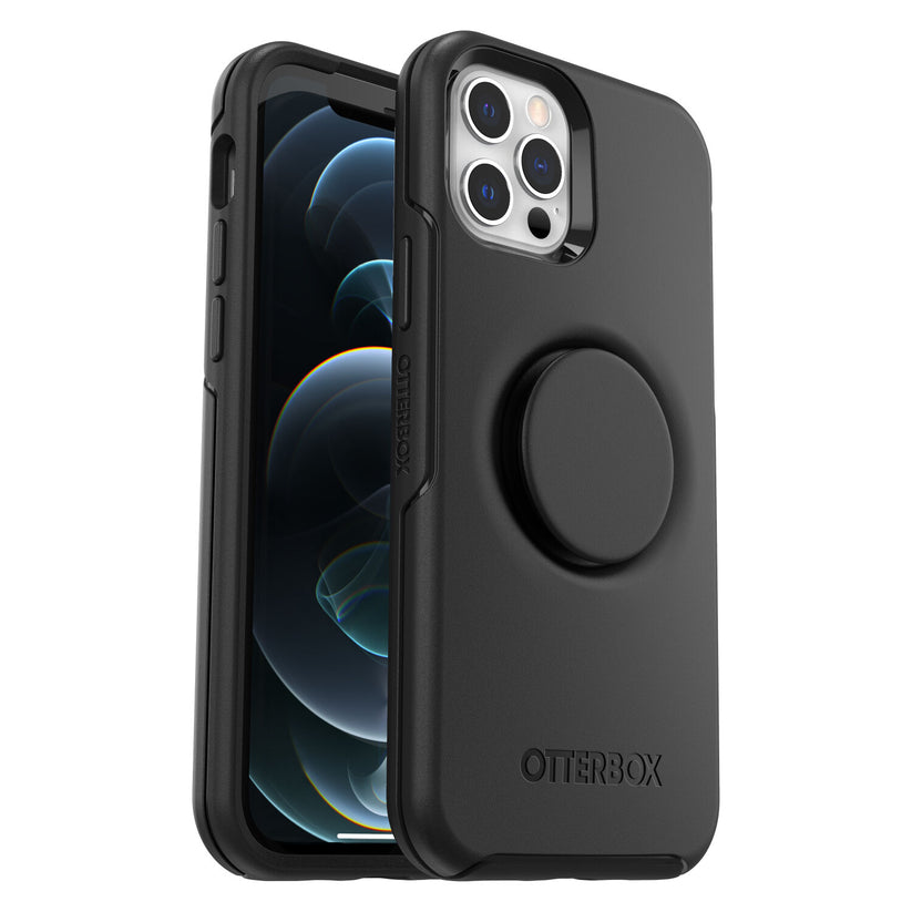 OtterBox Symmetry + PopSockets nero per iPhone 12 e 12 Pro