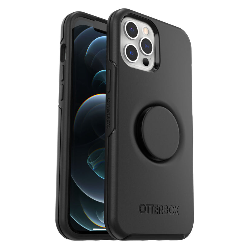 OtterBox Symmetry + PopSockets per iPhone 12 Pro Max nero