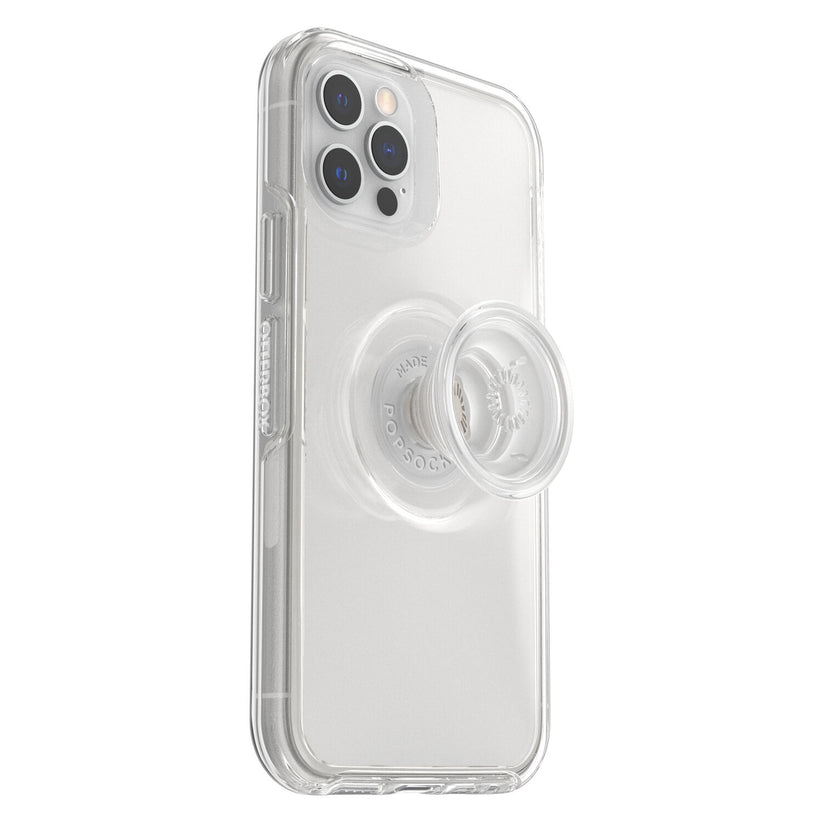 Cover trasparente per iPhone 12/12 Pro OtterBox Symmetry + PopSockets