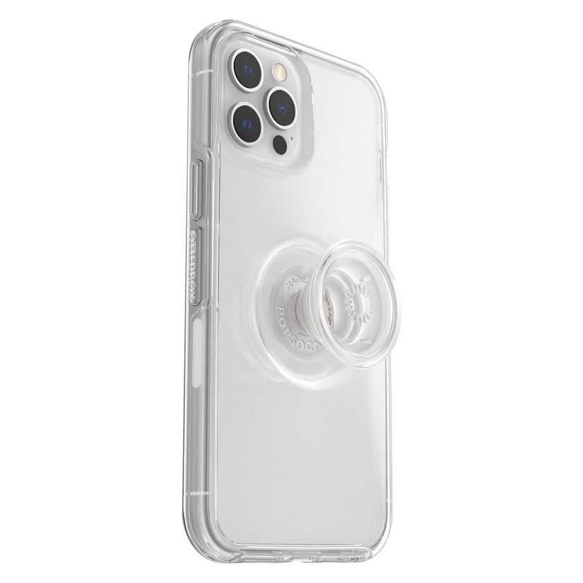 OtterBox Symmetry + POPSOCKETS per iPhone 12 Pro Max - Trasparente