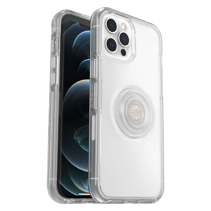 OtterBox Symmetry + POPSOCKETS per iPhone 12 Pro Max - Trasparente