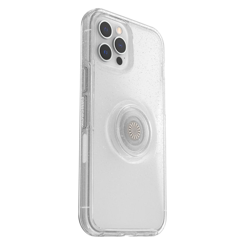 OtterBox Symmetry + Popsockets- Custodia per iPhone 12 Pro Max Stardust Clear