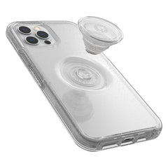 OtterBox Symmetry + Popsockets- Custodia per iPhone 12 Pro Max Stardust Clear