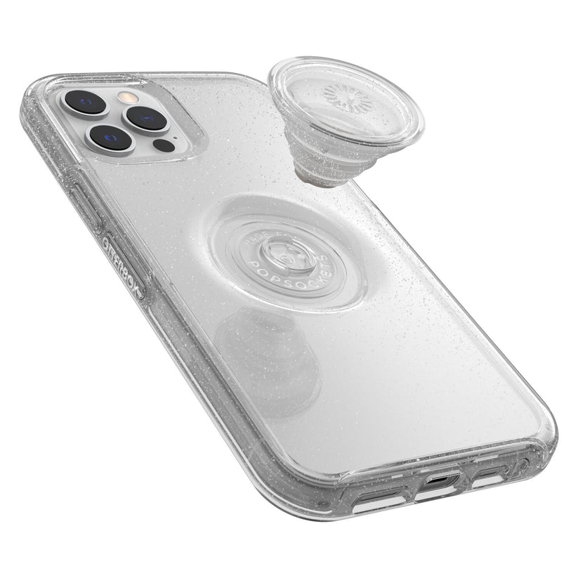 OtterBox Symmetry + Popsockets- Custodia per iPhone 12 Pro Max Stardust Clear