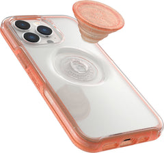 Cover per iPhone 13 Pro OtterBox Otter+Pop - Trasparente e corallo
