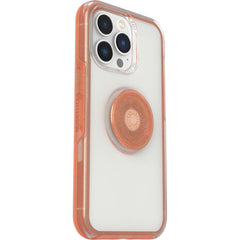 Cover per iPhone 13 Pro OtterBox Otter+Pop - Trasparente e corallo