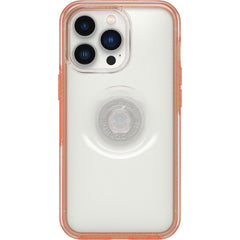 Cover per iPhone 13 Pro OtterBox Otter+Pop - Trasparente e corallo