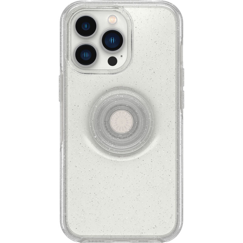 Cover per iPhone 13 Pro OtterBox Otter+Pop trasparente scintillante
