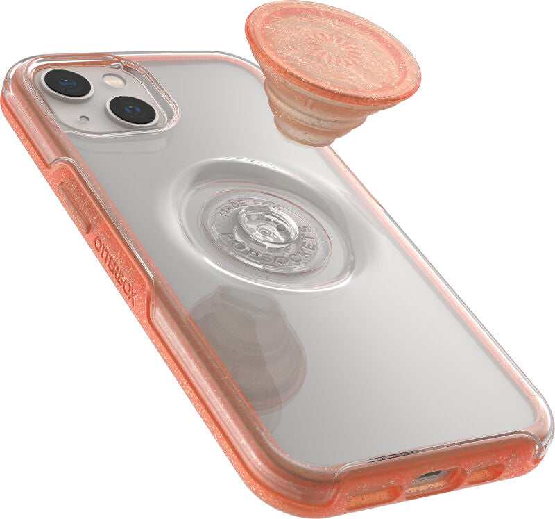Otter+Pop Symmetry per iPhone 13 trasparente/corallo