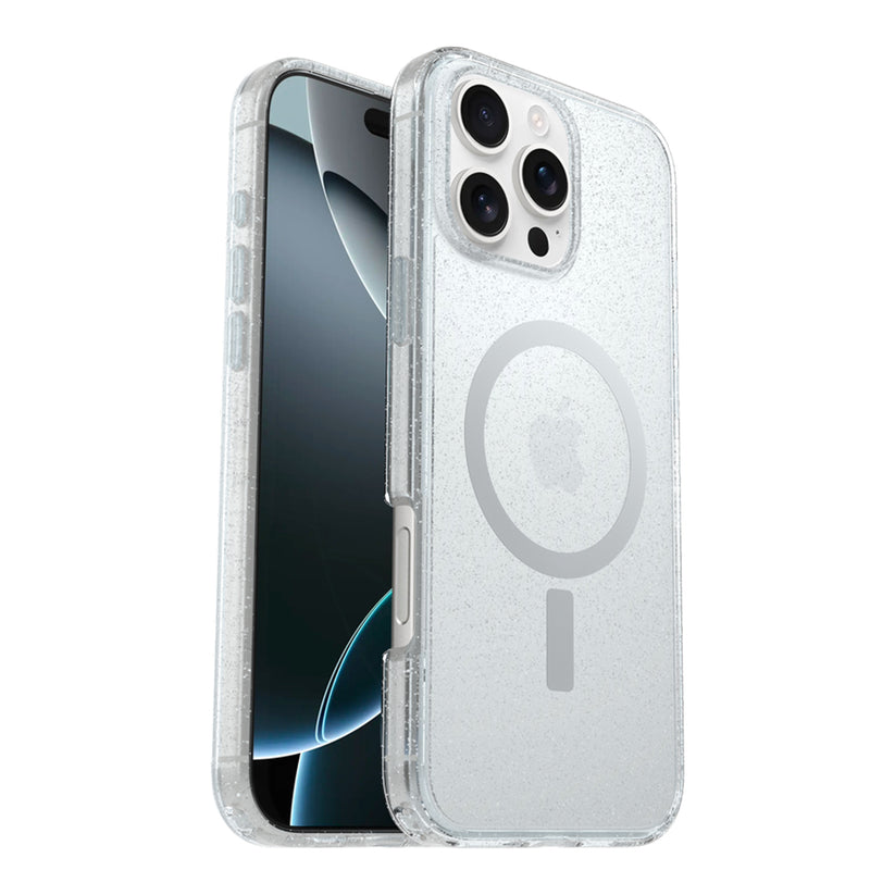 Cover OtterBox Symmetry Clear con MagSafe per iPhone 16 Pro Max - Glitter