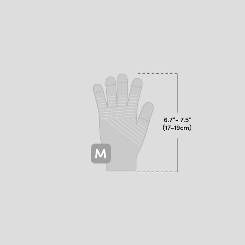 Moshi Digits Guanti Touchscreen -Grigio Chiaro (taglia M)