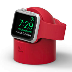 Supporto W2 in silicone per ricaricare Apple Watch - Rosso