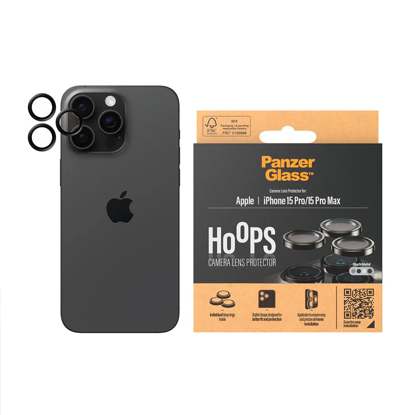 PanzerGlass Camera Protector Rings per iPhone 15 Pro e 15 Pro Max