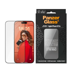 PanzerGlass Ceramic Screen Protector per iPhone 15 Pro