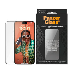 PanzerGlass Ceramic Screen Protector per iPhone 15 Pro Max