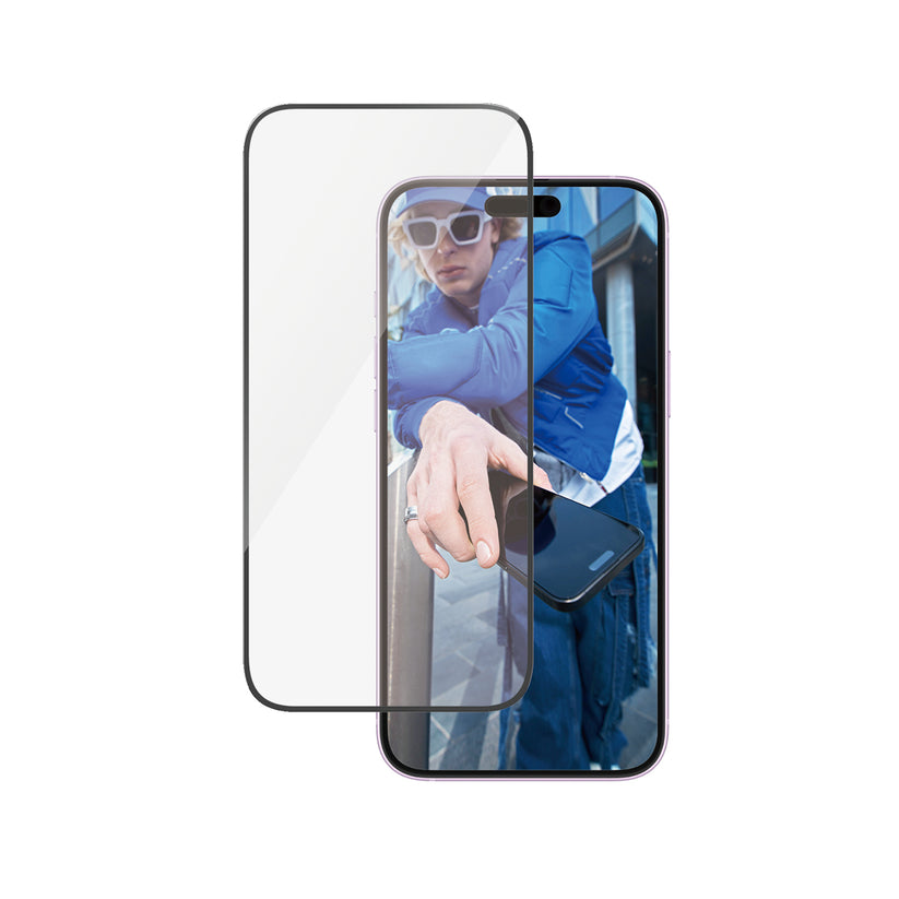 PanzerGlass Screen Protector Ultra-Wide Fit per iPhone 15 Plus e 16 Plus