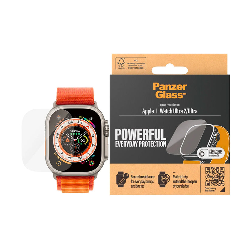 PanzerGlass Screen Protector per Apple Watch Ultra 2 e Ultra (49 mm)