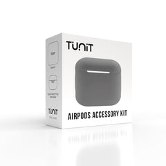 Kit con Cover Tunit per Apple AirPods 3a generazione - Grigio