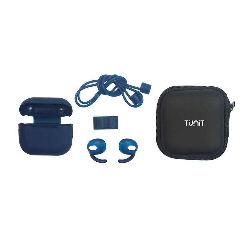 Kit con Cover Tunit per Apple AirPods 3a generazione - Blu navy