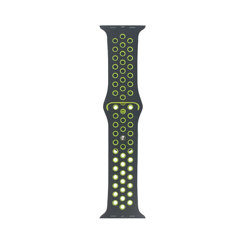 Cinturino Tunit Sport per Apple Watch 42/44/45/46mm - Nero e giallo