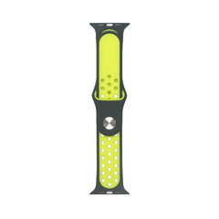 Cinturino Tunit Sport per Apple Watch 42/44/45/46mm - Nero e giallo