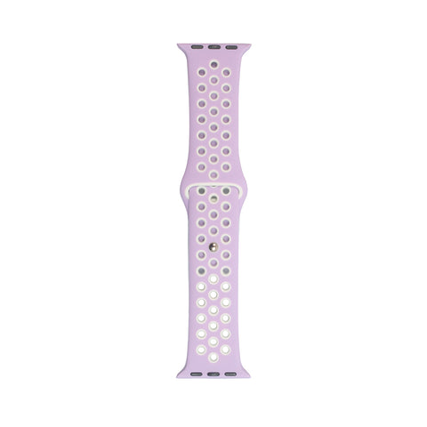 Cinturino Tunit Sport per Apple Watch 38/40/41/42mm - Lilla e bianco