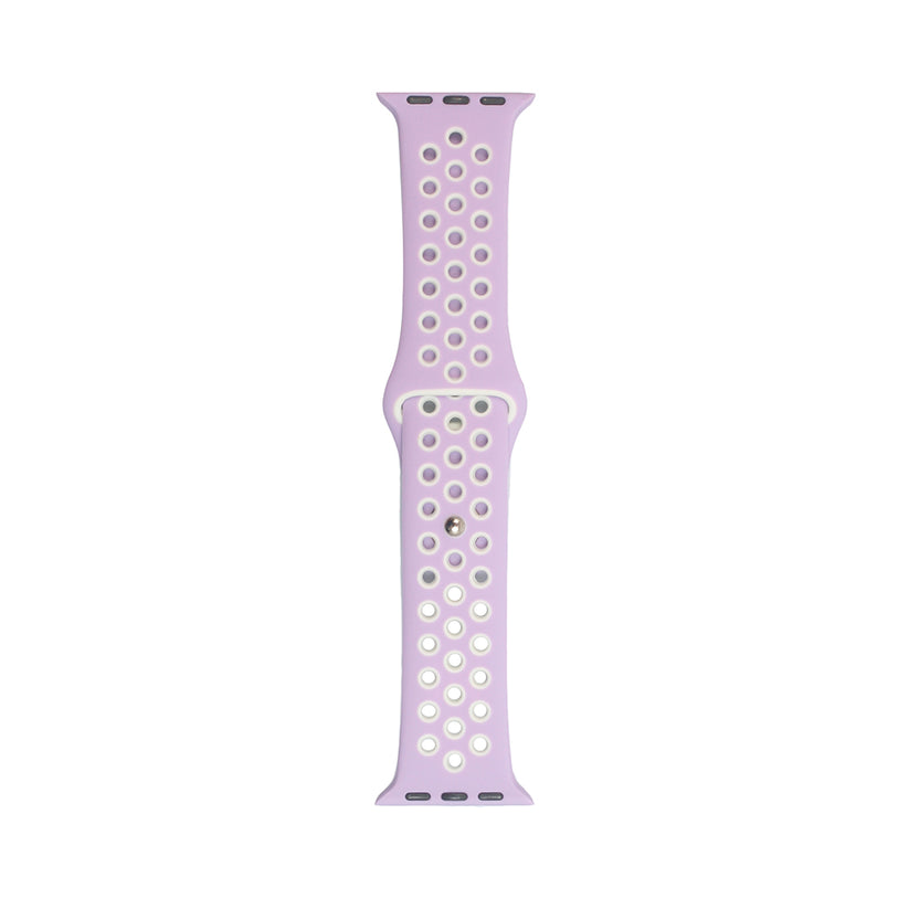 Cinturino Tunit Sport per Apple Watch 38/40/41/42mm - Lilla e bianco