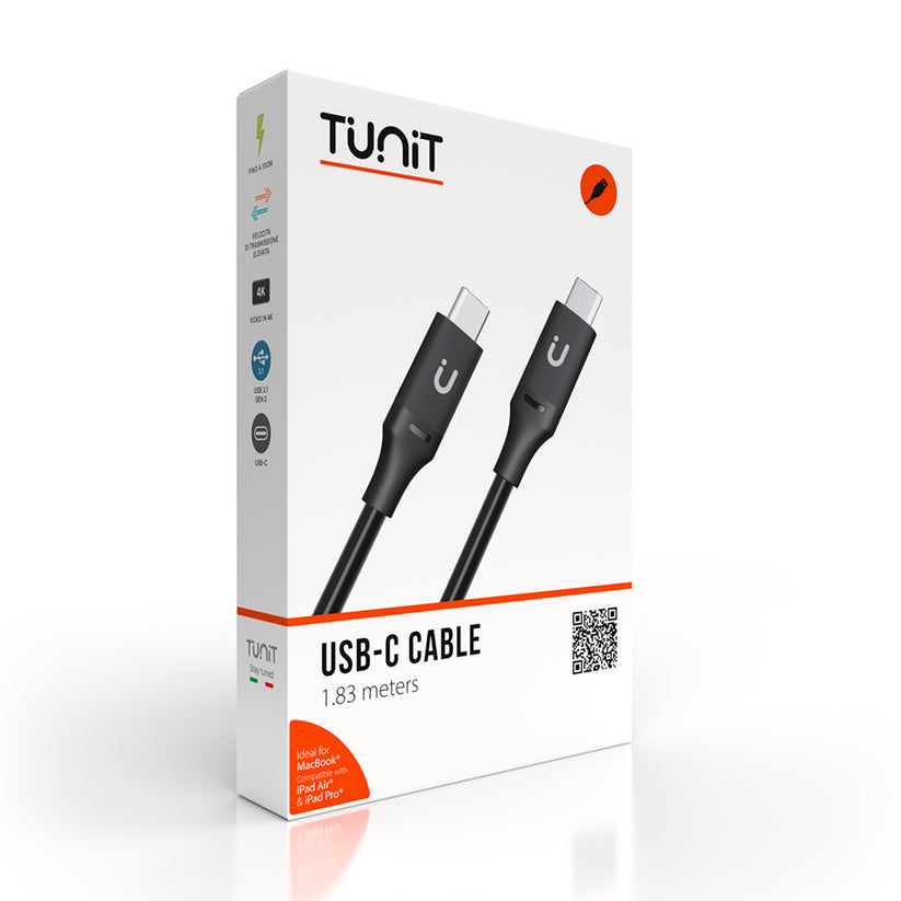 Cavo USB-C da 1,83m Tunit per trasferimento rapido