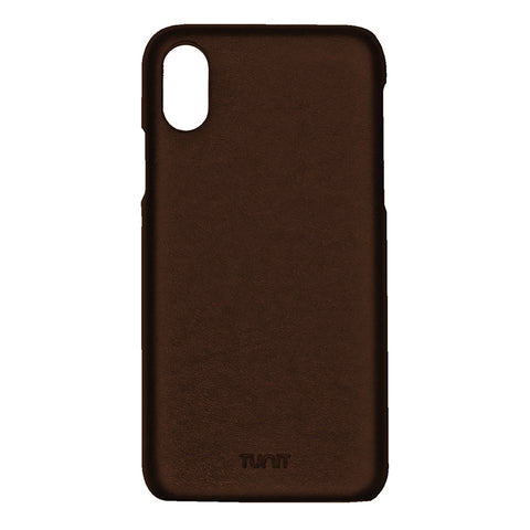 Custodia in pelle per iPhone XS Max - Testa di moro