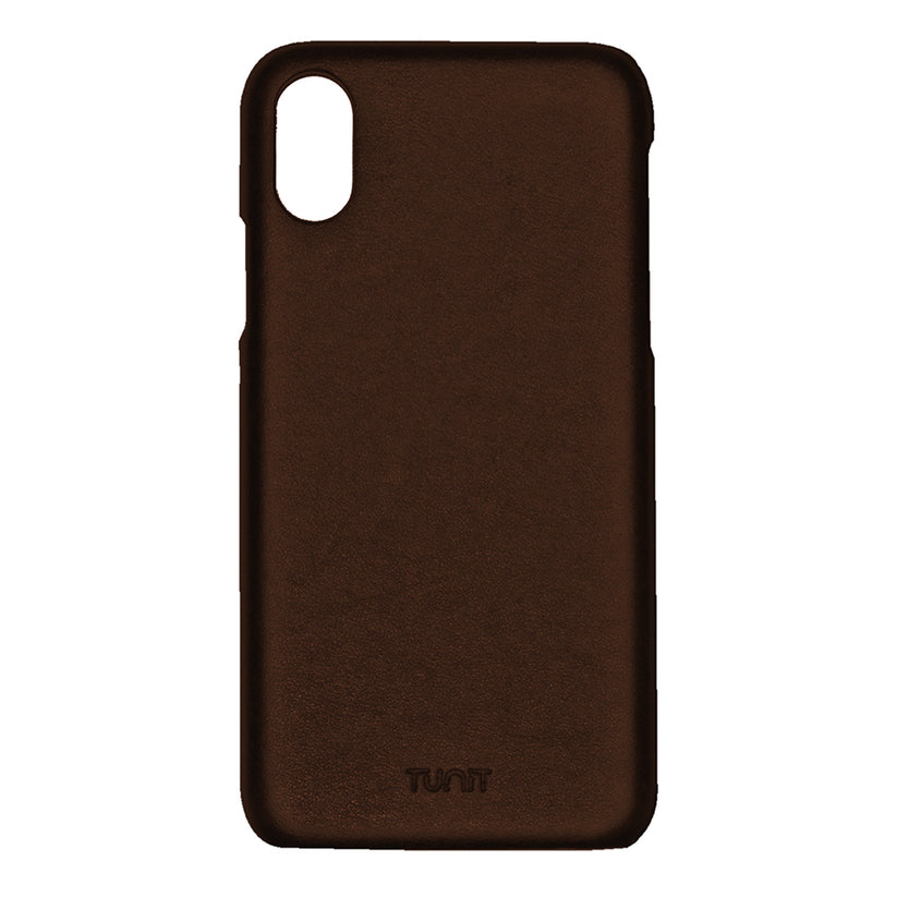 Custodia in pelle per iPhone XS Max - Testa di moro
