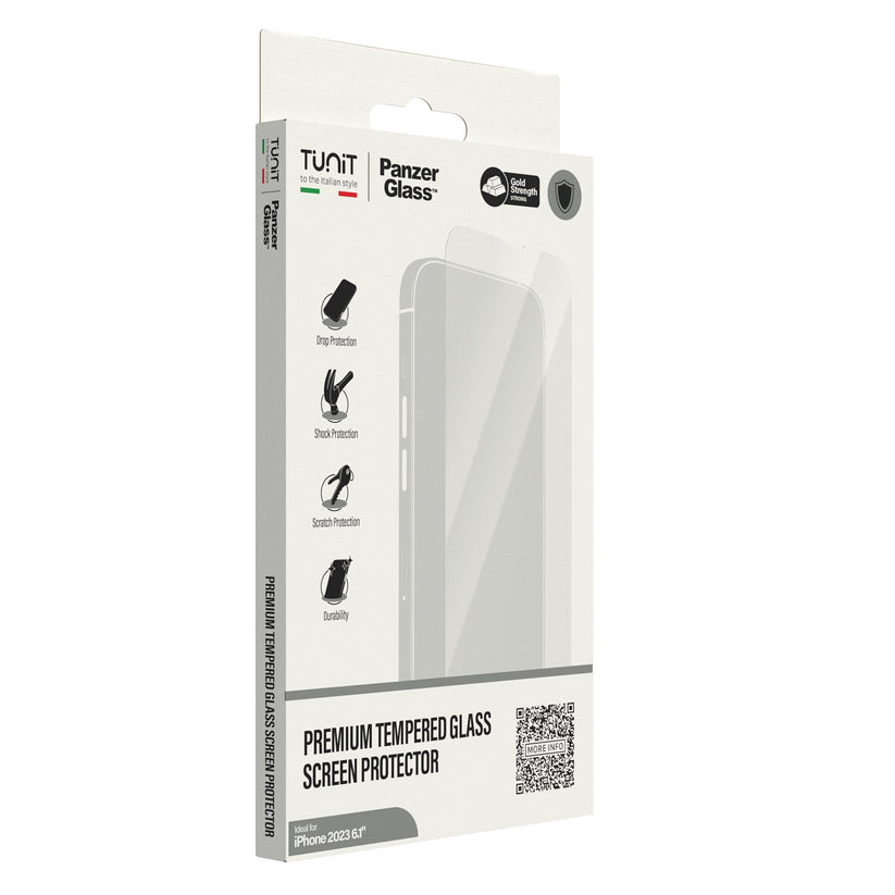Vetrino Tunit SAFE. by PanzerGlass per iPhone 15 e iPhone 16
