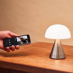 Speaker Bluetooth e lampada LED Lexon Mina L Audio - Alluminio