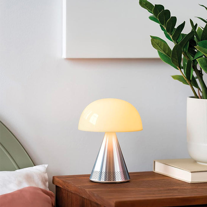 Speaker Bluetooth e lampada LED Lexon Mina L Audio - Alluminio